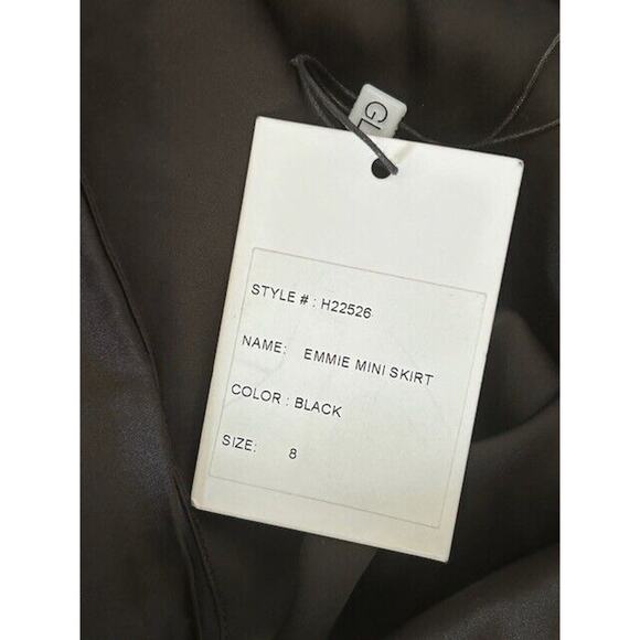 Generation Love Emmie‎ Mini Skirt Ruched Sides Pull On Unlined Black Size 8 NEW - Picture 6 of 9